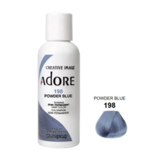 Adore Semi Permanent Hair Color - Southwestsix Cosmetics Adore Semi Permanent Hair Color Hair Dyes Adore Southwestsix Cosmetics 198 Powder Blue Adore Semi Permanent Hair Color