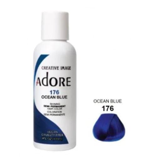 Adore Semi Permanent Hair Color - Southwestsix Cosmetics Adore Semi Permanent Hair Color Hair Dyes Adore Southwestsix Cosmetics 176 Ocean Blue Adore Semi Permanent Hair Color