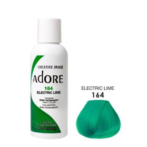 Adore Semi Permanent Hair Color - Southwestsix Cosmetics Adore Semi Permanent Hair Color Hair Dyes Adore Southwestsix Cosmetics 164 Electric Lime Adore Semi Permanent Hair Color