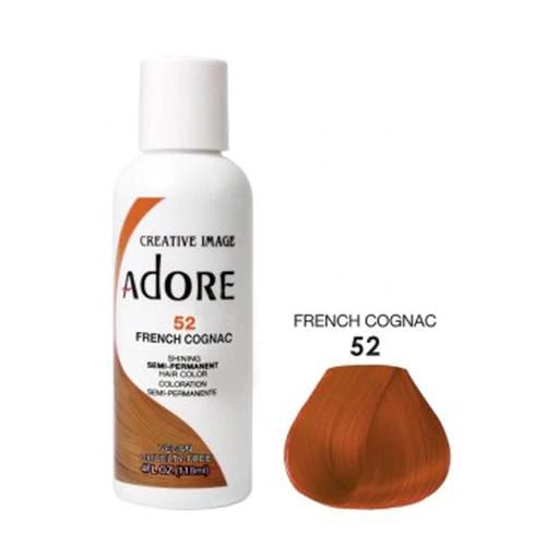 Adore Semi Permanent Hair Color - Southwestsix Cosmetics Adore Semi Permanent Hair Color Hair Dyes Adore Southwestsix Cosmetics 52 French Cognac Adore Semi Permanent Hair Color