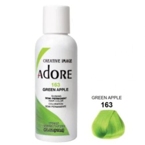 Adore Semi Permanent Hair Color - Southwestsix Cosmetics Adore Semi Permanent Hair Color Hair Dyes Adore Southwestsix Cosmetics 163 Apple Green Adore Semi Permanent Hair Color