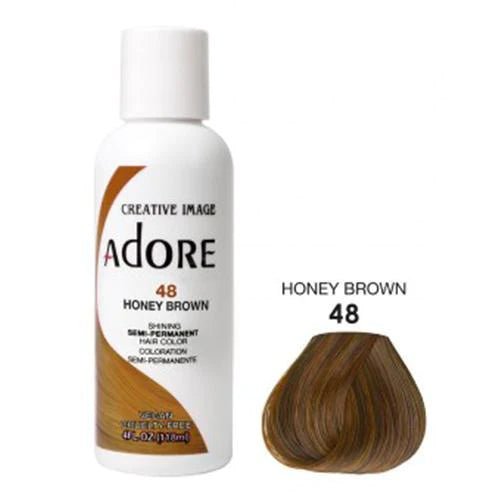 Adore Semi Permanent Hair Color - Southwestsix Cosmetics Adore Semi Permanent Hair Color Hair Dyes Adore Southwestsix Cosmetics 48 Honey Brown Adore Semi Permanent Hair Color