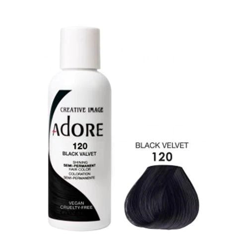 Adore Semi Permanent Hair Color - Southwestsix Cosmetics Adore Semi Permanent Hair Color Hair Dyes Adore Southwestsix Cosmetics 120 Black Velvet Adore Semi Permanent Hair Color