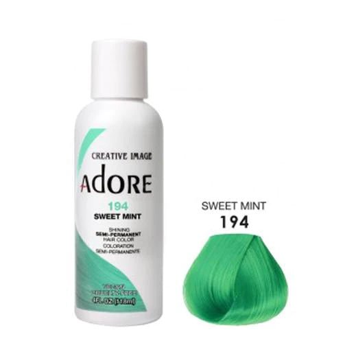 Adore Semi Permanent Hair Color - Southwestsix Cosmetics Adore Semi Permanent Hair Color Hair Dyes Adore Southwestsix Cosmetics 194 Sweet Mint Adore Semi Permanent Hair Color