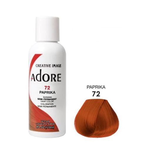 Adore Semi Permanent Hair Color - Southwestsix Cosmetics Adore Semi Permanent Hair Color Hair Dyes Adore Southwestsix Cosmetics GN-F4S1-32I6 72 Paprika Adore Semi Permanent Hair Color