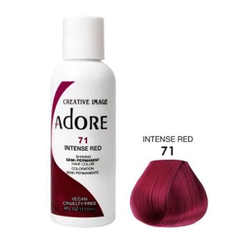 Adore Semi Permanent Hair Color - Southwestsix Cosmetics Adore Semi Permanent Hair Color Hair Dyes Adore Southwestsix Cosmetics GU-4GPH-K0TD 71 Intense Red Adore Semi Permanent Hair Color