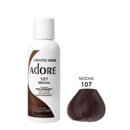 Adore Semi Permanent Hair Color - Southwestsix Cosmetics Adore Semi Permanent Hair Color Hair Dyes Adore Southwestsix Cosmetics KG-Q014-VM8I 661157101073 107 Mocha Adore Semi Permanent Hair Color