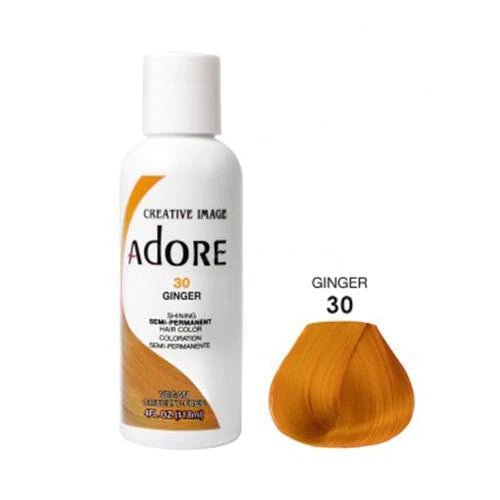 Adore Semi Permanent Hair Color - Southwestsix Cosmetics Adore Semi Permanent Hair Color Hair Dyes Adore Southwestsix Cosmetics NR-7T9K-3T5U 30 Ginger Adore Semi Permanent Hair Color