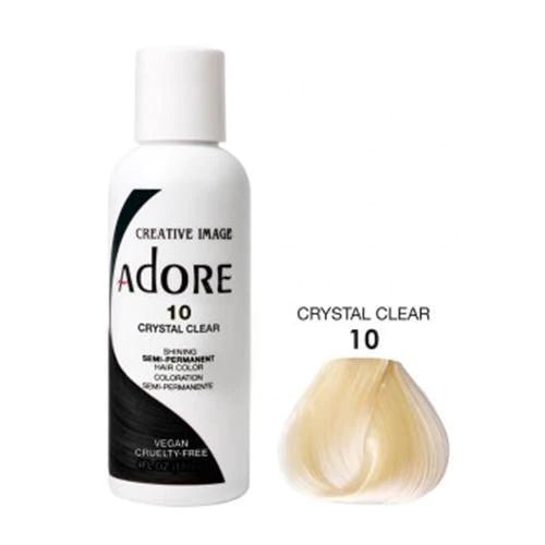 Adore Semi Permanent Hair Color - Southwestsix Cosmetics Adore Semi Permanent Hair Color Hair Dyes Adore Southwestsix Cosmetics SU-9488-WCFI 10 Crystal Clear Adore Semi Permanent Hair Color