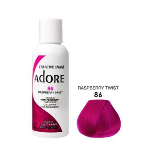 Adore Semi Permanent Hair Color - Southwestsix Cosmetics Adore Semi Permanent Hair Color Hair Dyes Adore Southwestsix Cosmetics TN-XNTV-I11N 86 Raspberry Twist Adore Semi Permanent Hair Color