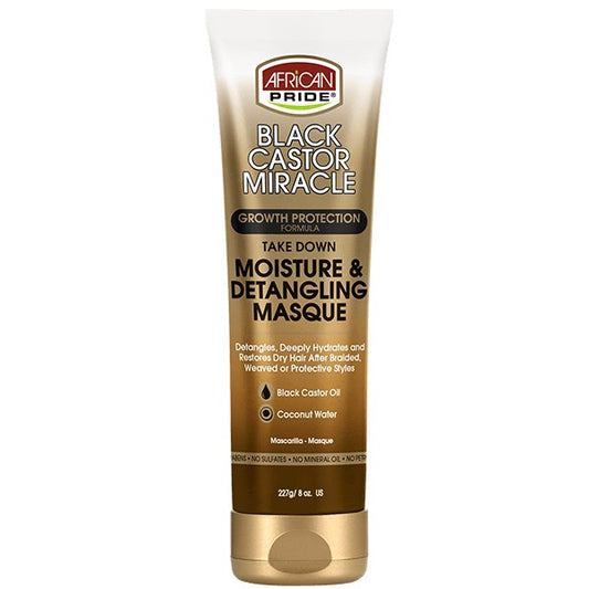 African Pride Black Castor Miracle Take Down Moisture & Detangling Masque 8oz - Southwestsix Cosmetics African Pride Black Castor Miracle Take Down Moisture & Detangling Masque 8oz Hair Masque African Pride Southwestsix Cosmetics African Pride Black Castor Miracle Take Down Moisture & Detangling Masque 8oz