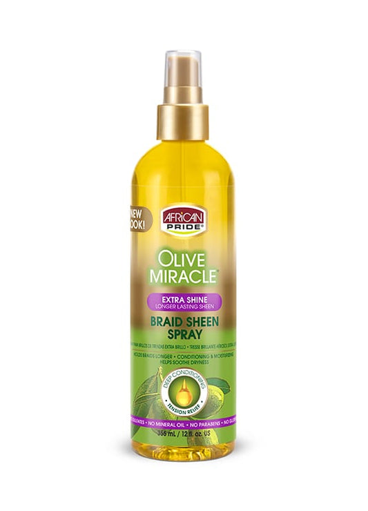 African Pride Olive Miracle Anti-Breakage Braid Sheen Spray Extra Shine 12oz - Southwestsix Cosmetics African Pride Olive Miracle Anti-Breakage Braid Sheen Spray Extra Shine 12oz Hair Sheen African Pride Southwestsix Cosmetics 802535437128 African Pride Olive Miracle Anti-Breakage Braid Sheen Spray Extra Shine 12oz