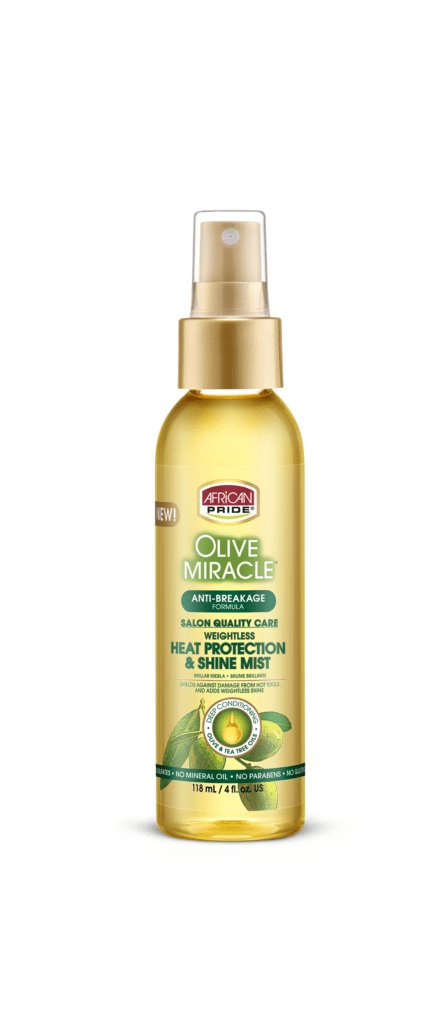 African Pride Olive Miracle Anti-Breakage Weightless Heat Protection & Shine 4oz - Southwestsix Cosmetics African Pride Olive Miracle Anti-Breakage Weightless Heat Protection & Shine 4oz Heat Protector African Pride Southwestsix Cosmetics African Pride Olive Miracle Anti-Breakage Weightless Heat Protection & Shine 4oz