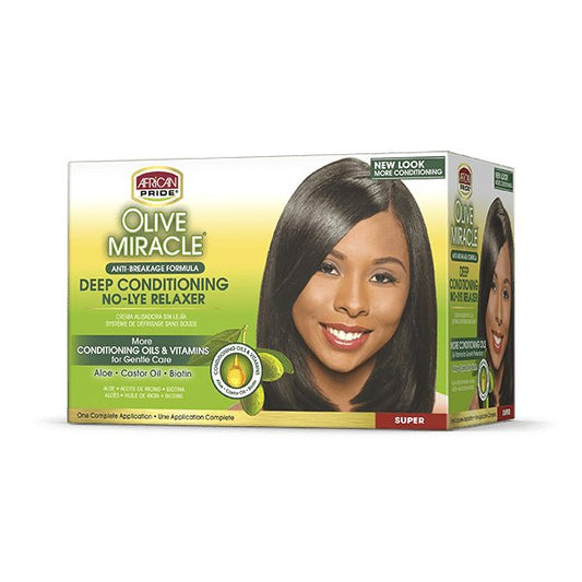 African Pride Olive Miracle Deep Conditioning Relaxer - Super - Southwestsix Cosmetics African Pride Olive Miracle Deep Conditioning Relaxer - Super Hair Relaxer African Pride Southwestsix Cosmetics C7-88JN-WFXB 802535411050 African Pride Olive Miracle Deep Conditioning Relaxer - Super