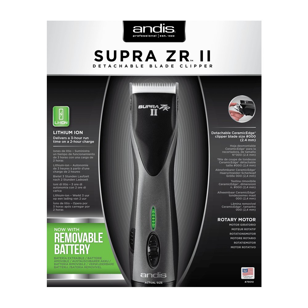 Andis Supra ZR II Detachable Blade Clipper (DBLC-2) - Southwestsix Cosmetics Andis Supra ZR II Detachable Blade Clipper (DBLC-2) Southwestsix Cosmetics Southwestsix Cosmetics Andis Supra ZR II Detachable Blade Clipper (DBLC-2)