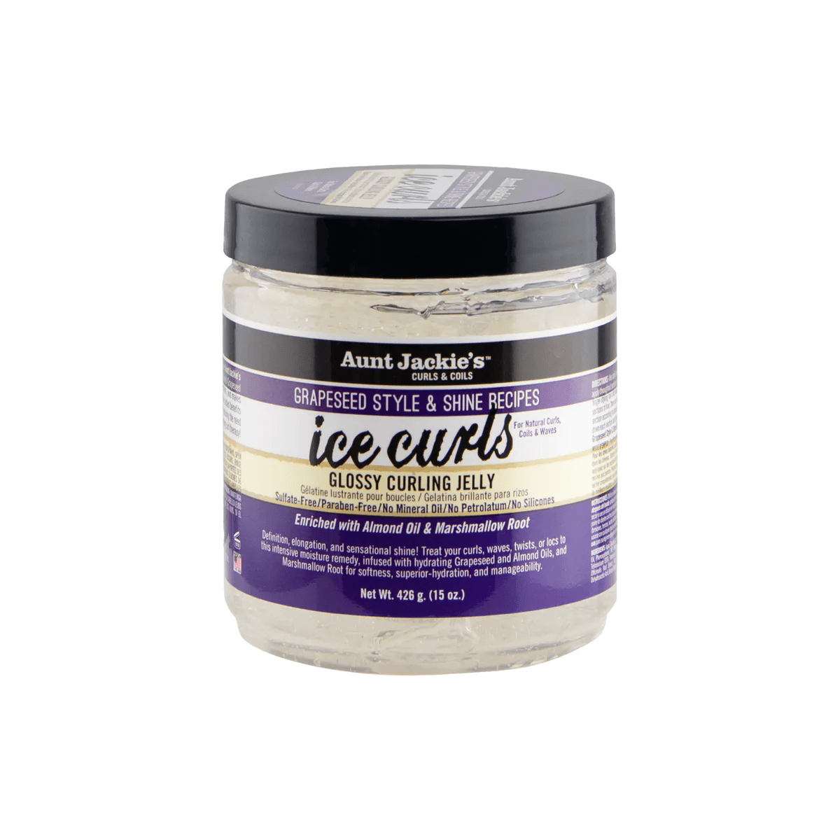 Aunt Jackie’s Grapeseed Ice Curls Glossy Curling Jelly 15oz - Southwestsix Cosmetics Aunt Jackie’s Grapeseed Ice Curls Glossy Curling Jelly 15oz Hair Jelly Aunt Jackie's Southwestsix Cosmetics 034285658151 Aunt Jackie’s Grapeseed Ice Curls Glossy Curling Jelly 15oz