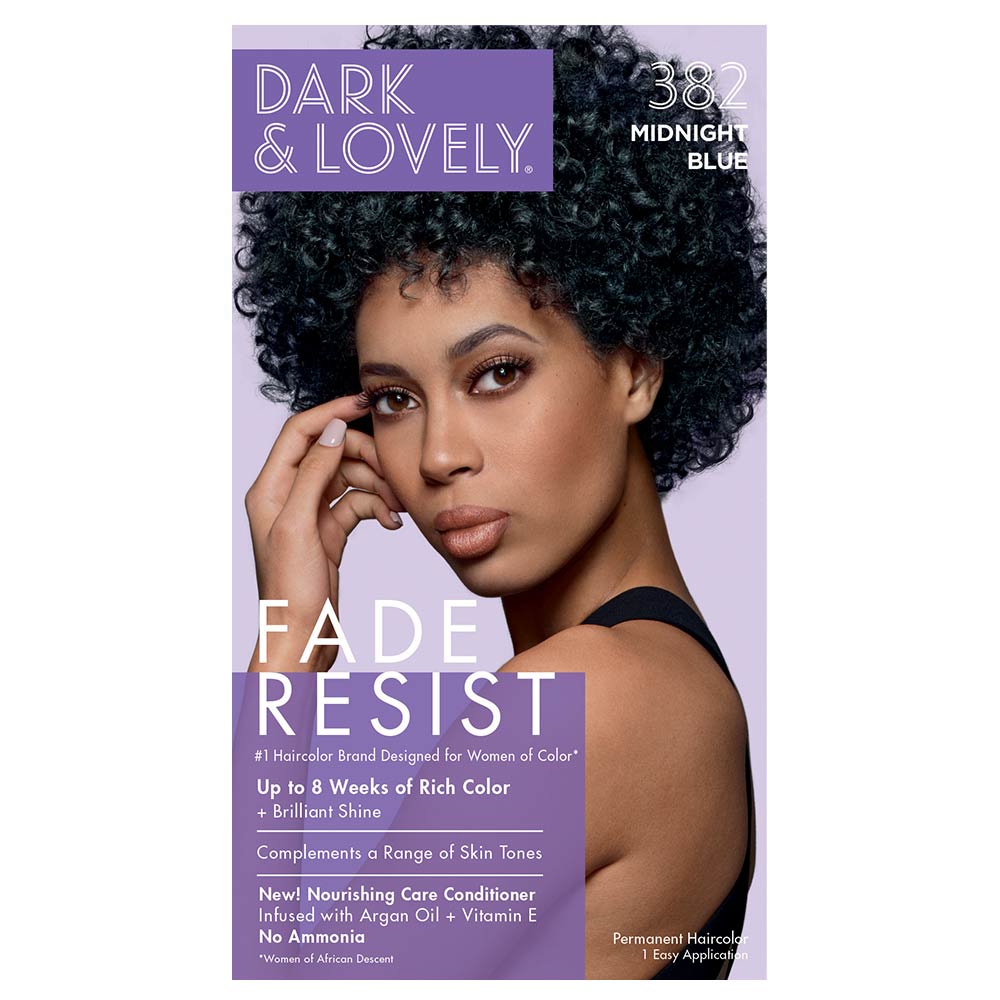 Dark & Lovely Fade Resist Permanent Rich Conditioning Colour - Southwestsix Cosmetics Dark & Lovely Fade Resist Permanent Rich Conditioning Colour Hair Dyes Dark & Lovely Southwestsix Cosmetics 072790003820 #382 Midnight Blue Dark & Lovely Fade Resist Permanent Rich Conditioning Colour
