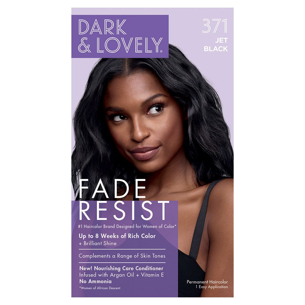 Dark & Lovely Fade Resist Permanent Rich Conditioning Colour - Southwestsix Cosmetics Dark & Lovely Fade Resist Permanent Rich Conditioning Colour Hair Dyes Dark & Lovely Southwestsix Cosmetics 072790003714 #371 Jet Black Dark & Lovely Fade Resist Permanent Rich Conditioning Colour
