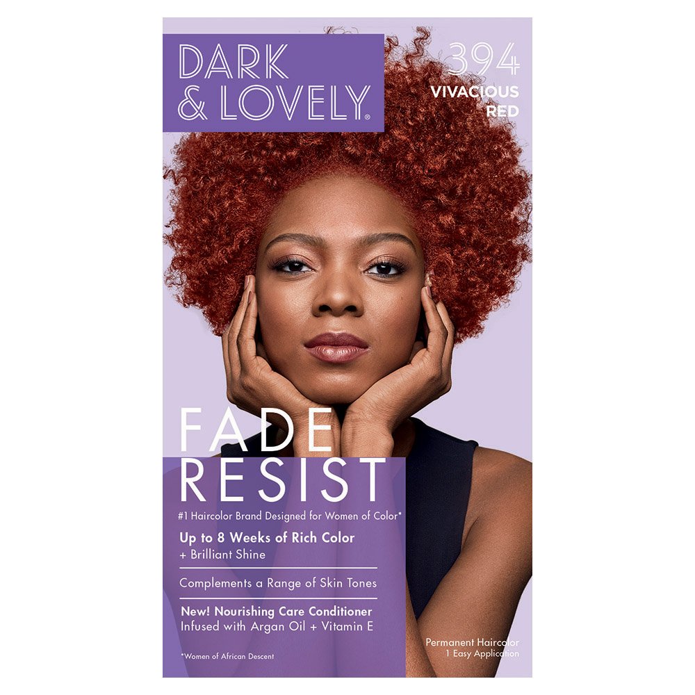 Dark & Lovely Fade Resist Permanent Rich Conditioning Colour - Southwestsix Cosmetics Dark & Lovely Fade Resist Permanent Rich Conditioning Colour Hair Dyes Dark & Lovely Southwestsix Cosmetics 075285000328 #394 Vivacious Red Dark & Lovely Fade Resist Permanent Rich Conditioning Colour