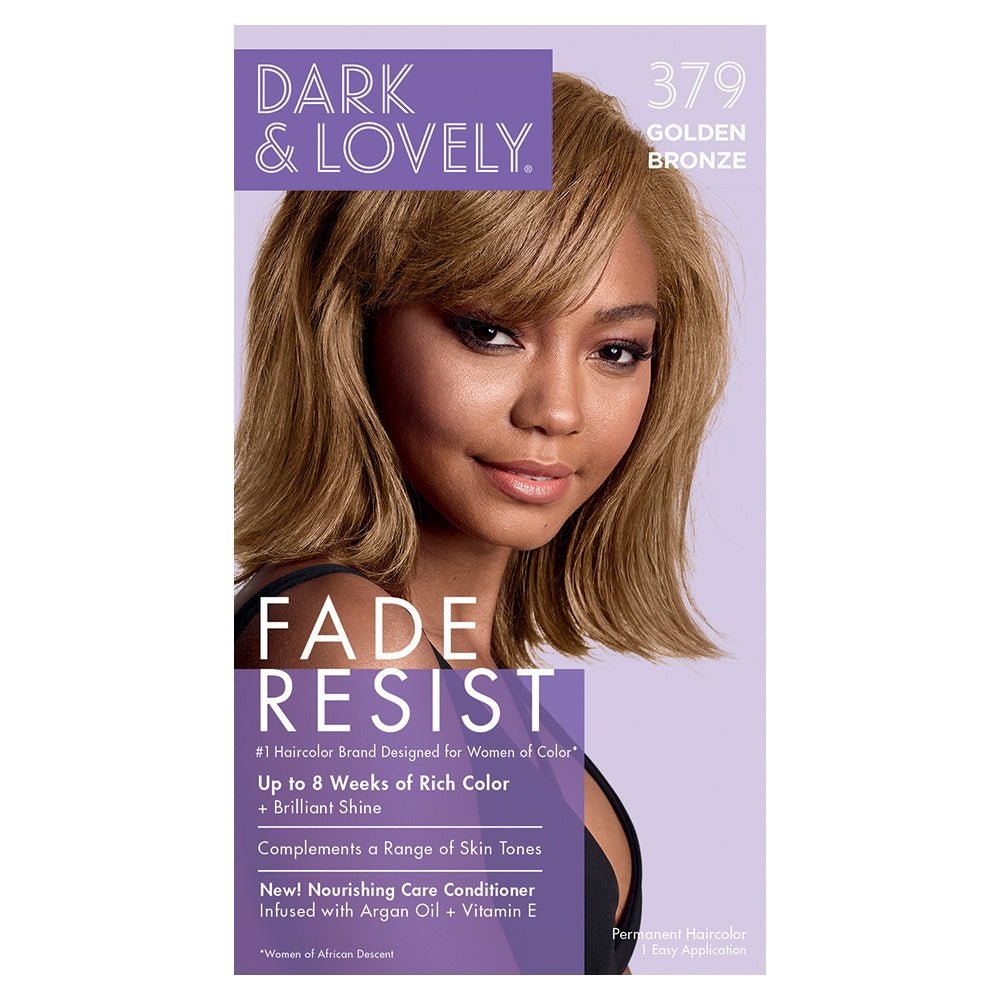 Dark & Lovely Fade Resist Permanent Rich Conditioning Colour - Southwestsix Cosmetics Dark & Lovely Fade Resist Permanent Rich Conditioning Colour Hair Dyes Dark & Lovely Southwestsix Cosmetics 072790003790 #379 Golden Bronze Dark & Lovely Fade Resist Permanent Rich Conditioning Colour