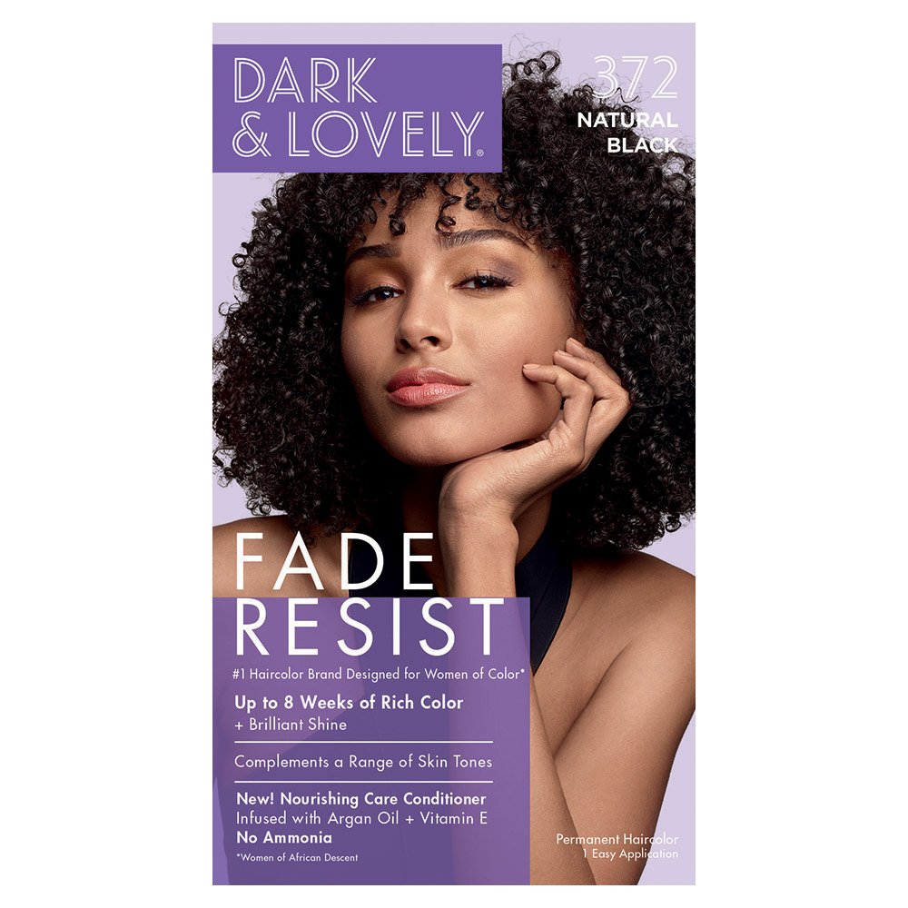 Dark & Lovely Fade Resist Permanent Rich Conditioning Colour - Southwestsix Cosmetics Dark & Lovely Fade Resist Permanent Rich Conditioning Colour Hair Dyes Dark & Lovely Southwestsix Cosmetics 072790003721 #372 Natural Black Dark & Lovely Fade Resist Permanent Rich Conditioning Colour