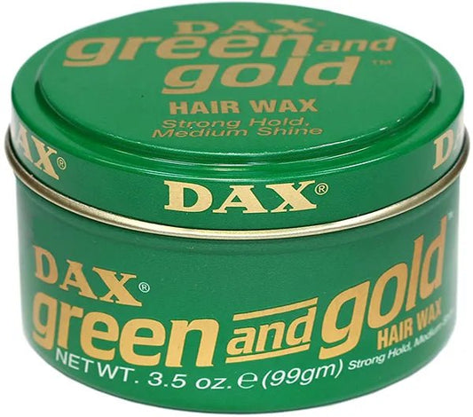 DAX Green & Gold - Southwestsix Cosmetics DAX Green & Gold Hair Wax DAX Southwestsix Cosmetics 077315000056 DAX Green & Gold