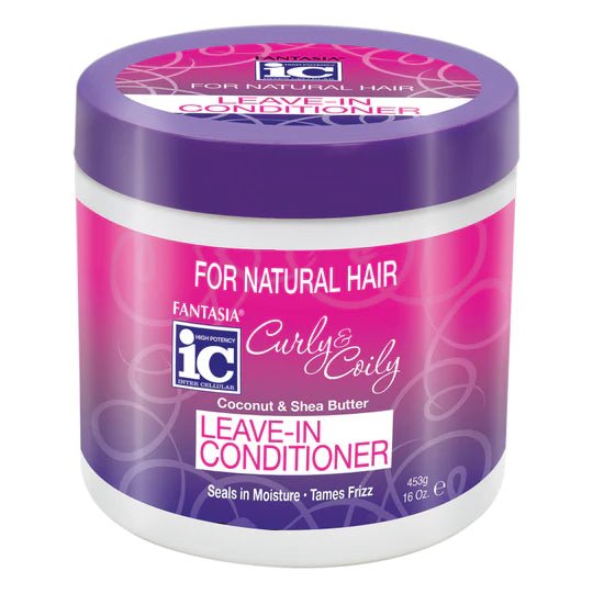IC Fantasia Curly & Coily Coconut & Shea Butter Leave-In Conditioner 16oz - Southwestsix Cosmetics IC Fantasia Curly & Coily Coconut & Shea Butter Leave-In Conditioner 16oz Leave-in Conditioner IC Fantasia Southwestsix Cosmetics IC Fantasia Curly & Coily Coconut & Shea Butter Leave-In Conditioner 16oz