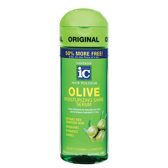 IC Fantasia Olive Moisturizing Hair Serum 6oz - Southwestsix Cosmetics IC Fantasia Olive Moisturizing Hair Serum 6oz Hair Serum IC Fantasia Southwestsix Cosmetics 011313030257 IC Fantasia Olive Moisturizing Hair Serum 6oz