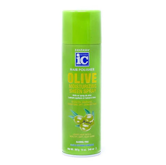 IC Fantasia Olive Moisturizing Sheen Spray 14oz - Southwestsix Cosmetics IC Fantasia Olive Moisturizing Sheen Spray 14oz Hair Sheen IC Fantasia Southwestsix Cosmetics IC Fantasia Olive Moisturizing Sheen Spray 14oz