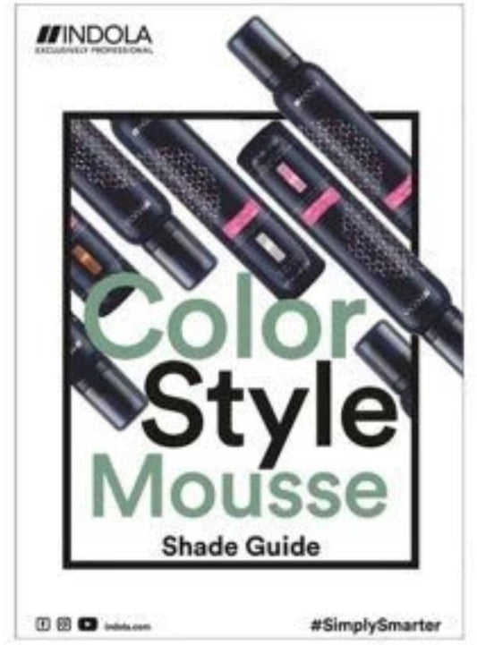 Indola Color Style Mousse Shade Guide - Southwestsix Cosmetics Indola Color Style Mousse Shade Guide Mousse Indola Southwestsix Cosmetics Indola Color Style Mousse Shade Guide