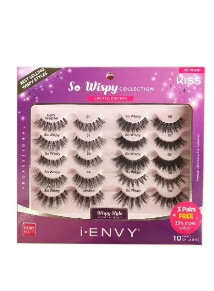 KISS: I-Envy - So Wispy Lashes Collection Set - Southwestsix Cosmetics KISS: I-Envy - So Wispy Lashes Collection Set Kiss Southwestsix Cosmetics KISS: I-Envy - So Wispy Lashes Collection Set