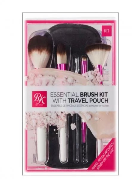 Kiss: Rk 5pc Make Up Brush Set With Pouch - Southwestsix Cosmetics Kiss: Rk 5pc Make Up Brush Set With Pouch Kiss Southwestsix Cosmetics Kiss: Rk 5pc Make Up Brush Set With Pouch
