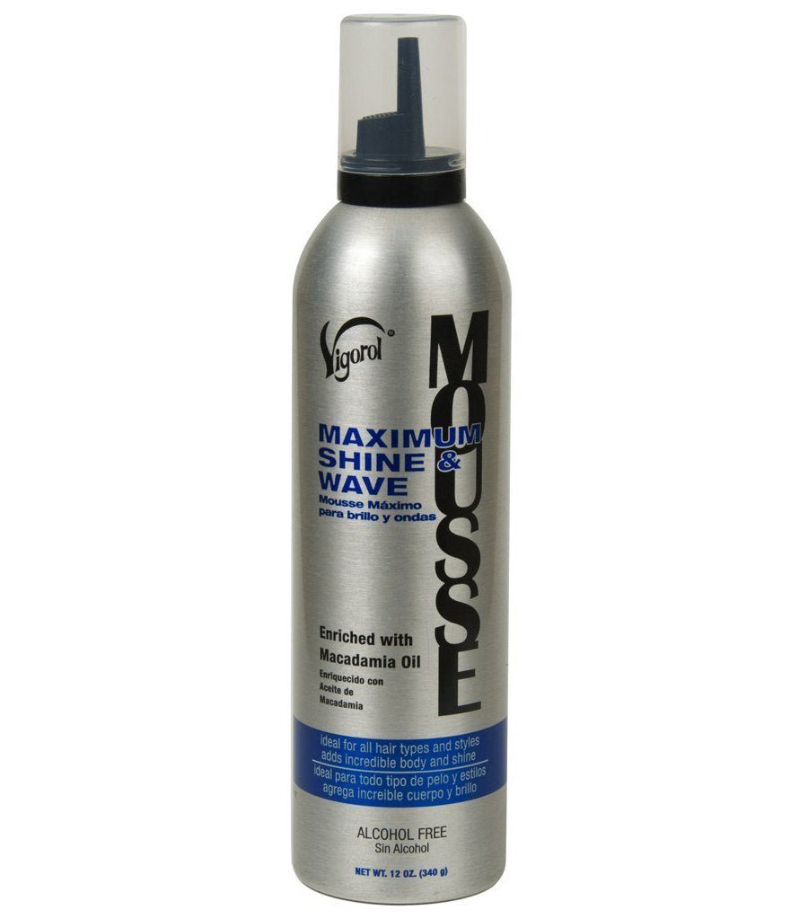 Maximum Shine And Wave Mousse 340g - Southwestsix Cosmetics Maximum Shine And Wave Mousse 340g Vigorol Southwestsix Cosmetics 078319047207 Maximum Shine And Wave Mousse 340g