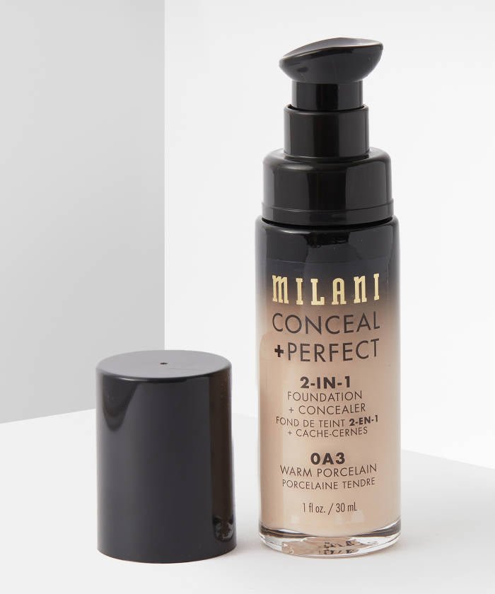 Milani Conceal + Perfect 2-IN-1 Foundation + Concealer - Southwestsix Cosmetics Milani Conceal + Perfect 2-IN-1 Foundation + Concealer Foundations & Concealers Milani Southwestsix Cosmetics 0A3 - Warm Porcelain Milani Conceal + Perfect 2-IN-1 Foundation + Concealer
