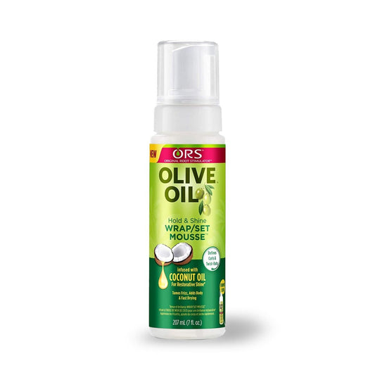 ORS Olive Oil Hold & Shine Wrap Set Mousse 7oz - Southwestsix Cosmetics ORS Olive Oil Hold & Shine Wrap Set Mousse 7oz Mousse ORS Southwestsix Cosmetics RD-EKXC-CHKO 632169111077 ORS Olive Oil Hold & Shine Wrap Set Mousse 7oz