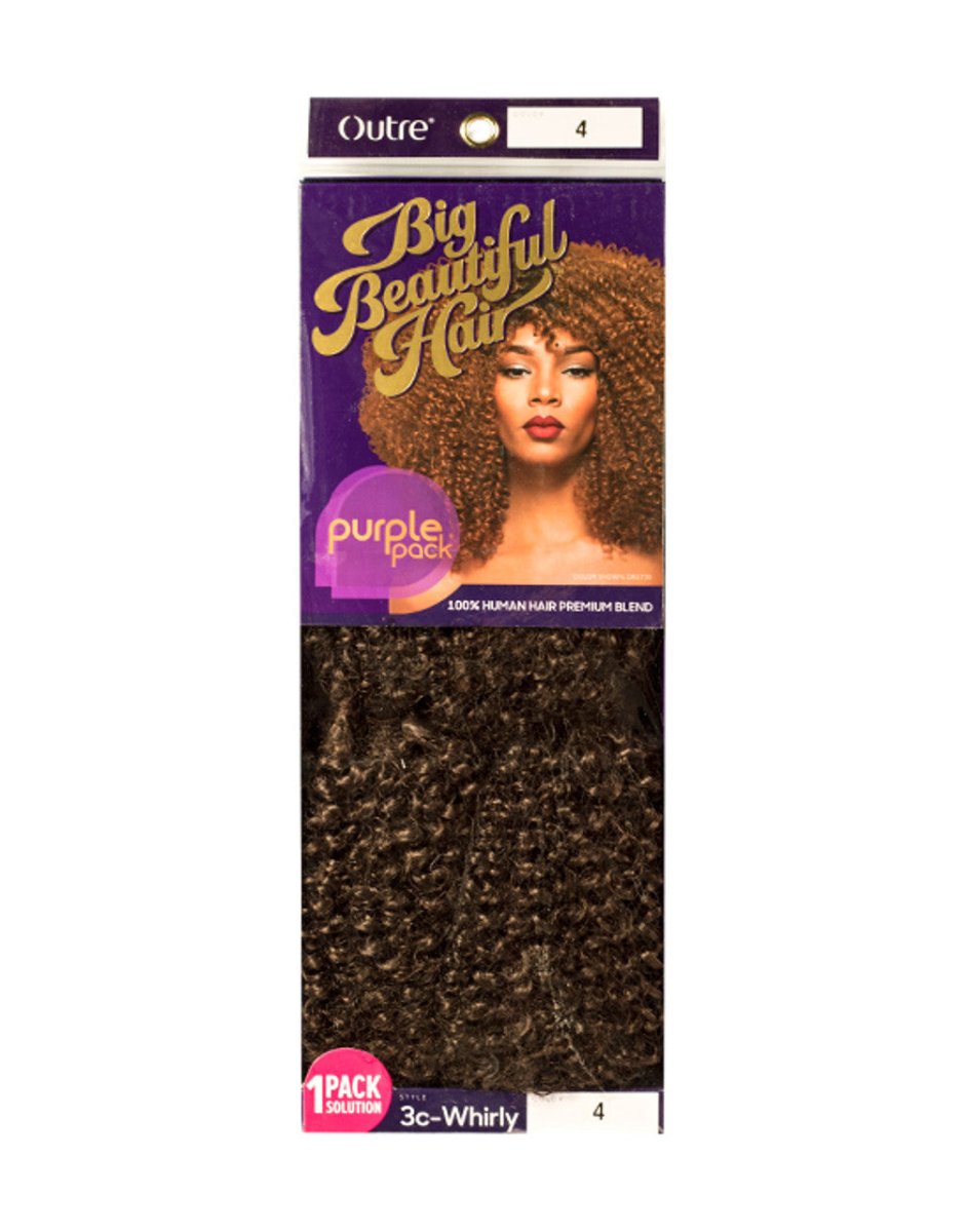 Outre Big Beautiful Hair Purple Pack 3C Whirly (100% Human Hair Premium Blend Weave) - Southwestsix Cosmetics Outre Big Beautiful Hair Purple Pack 3C Whirly (100% Human Hair Premium Blend Weave) Hair Extensions Outre Southwestsix Cosmetics 881836218308 1 Outre Big Beautiful Hair Purple Pack 3C Whirly (100% Human Hair Premium Blend Weave)