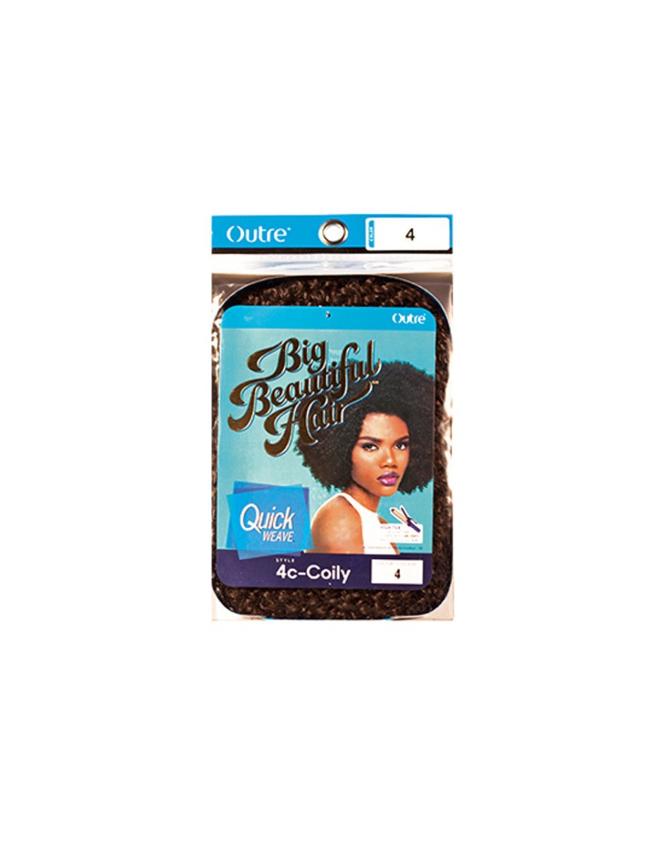 Outre Big Beautiful Hair Quick Weave 4C Coily (Synthetic Half Wig) - Southwestsix Cosmetics Outre Big Beautiful Hair Quick Weave 4C Coily (Synthetic Half Wig) Wigs Outre Southwestsix Cosmetics 1 Outre Big Beautiful Hair Quick Weave 4C Coily (Synthetic Half Wig)