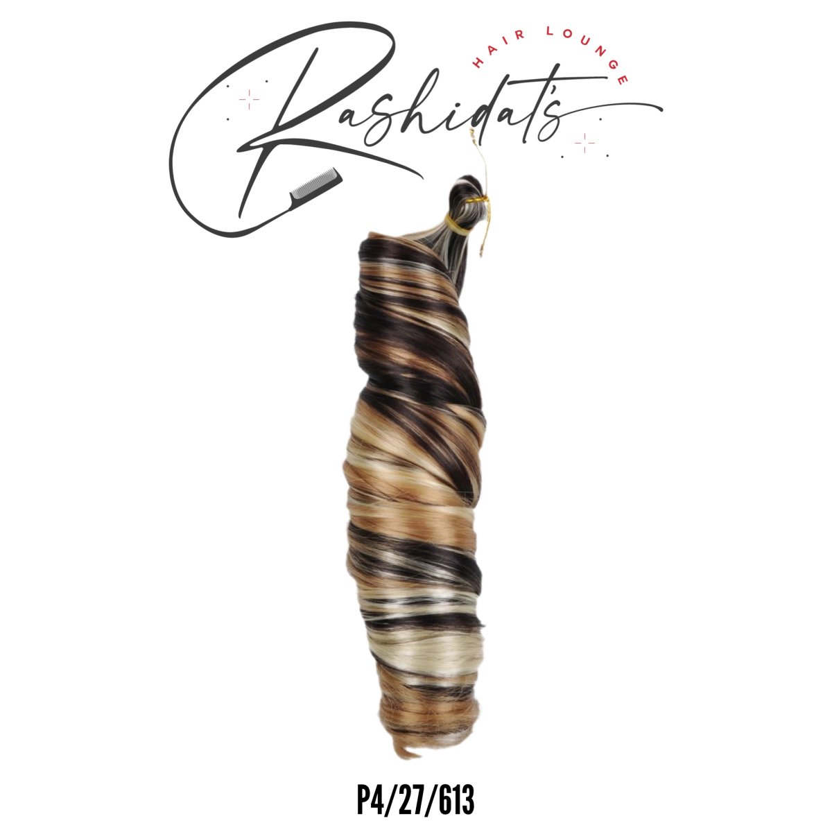 Rashidat's Hair Lounge French Curl Braiding Hair - Southwestsix Cosmetics Rashidat's Hair Lounge French Curl Braiding Hair Braiding Hair Rashidat's Hair Lounge Southwestsix Cosmetics 18" 75g P4/27/613 Rashidat's Hair Lounge French Curl Braiding Hair
