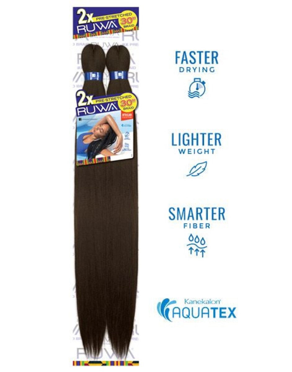 Sensationnel Ruwa 2X Pre-Stretched 30" Synthetic Braiding Hair - Southwestsix Cosmetics Sensationnel Ruwa 2X Pre-Stretched 30" Synthetic Braiding Hair Hair Extensions Sensationnel Southwestsix Cosmetics 1 Sensationnel Ruwa 2X Pre-Stretched 30" Synthetic Braiding Hair