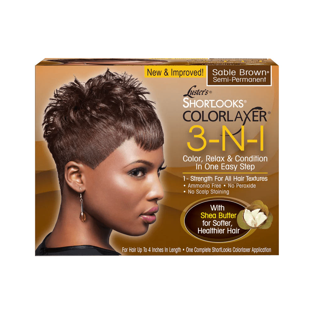 Shortlooks Colorlaxer 3-N-1 Color, Relax & Condition - Southwestsix Cosmetics Shortlooks Colorlaxer 3-N-1 Color, Relax & Condition Hair Relaxer Shortlooks Southwestsix Cosmetics Sable Brown Shortlooks Colorlaxer 3-N-1 Color, Relax & Condition