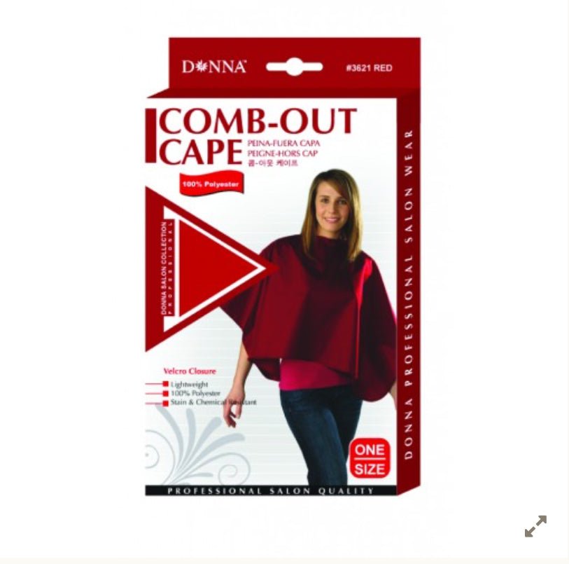 Titan Donna Comb-Out Cape Polyester - Southwestsix Cosmetics Titan Donna Comb-Out Cape Polyester Accessories Titan Donna Southwestsix Cosmetics Black Titan Donna Comb-Out Cape Polyester