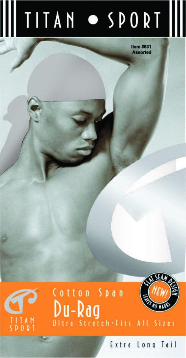 Titan Donna Cotton Span Durag - Southwestsix Cosmetics Titan Donna Cotton Span Durag Accessories Titan Donna Southwestsix Cosmetics Black Titan Donna Cotton Span Durag