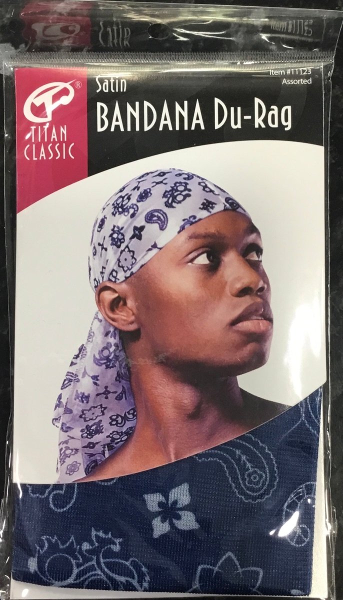 Titan Donna Satin Bandana Du-Rag - Southwestsix Cosmetics Titan Donna Satin Bandana Du-Rag durag Titan Donna Southwestsix Cosmetics 658302111230 Assorted Titan Donna Satin Bandana Du-Rag