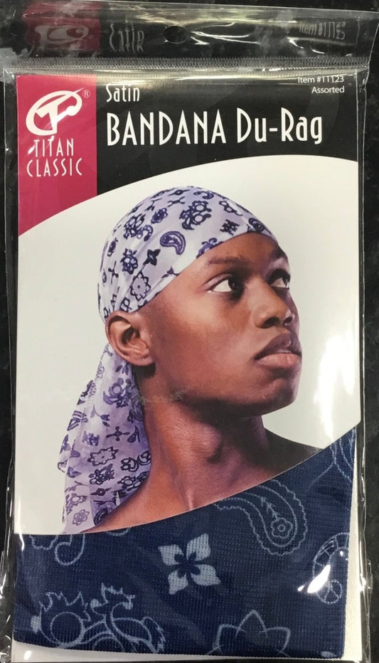 Titan Donna Satin Bandana Du-Rag - Southwestsix Cosmetics Titan Donna Satin Bandana Du-Rag durag Titan Donna Southwestsix Cosmetics 658302111230 Assorted Titan Donna Satin Bandana Du-Rag
